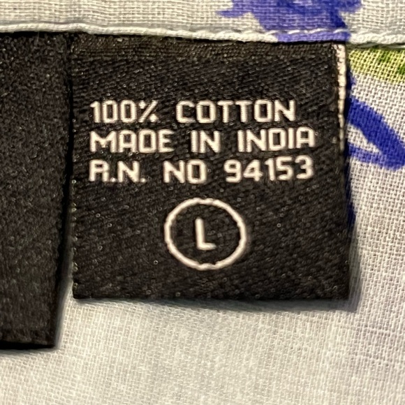 New Direction Sport Button Down Size Large Floral w/Sequins - Picture 13 of 15